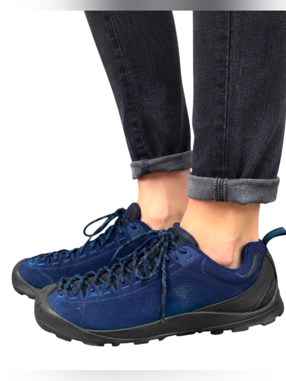 KEEN Jasper Blue Suede Hiking Outdoor Shoes Women’s Size 8